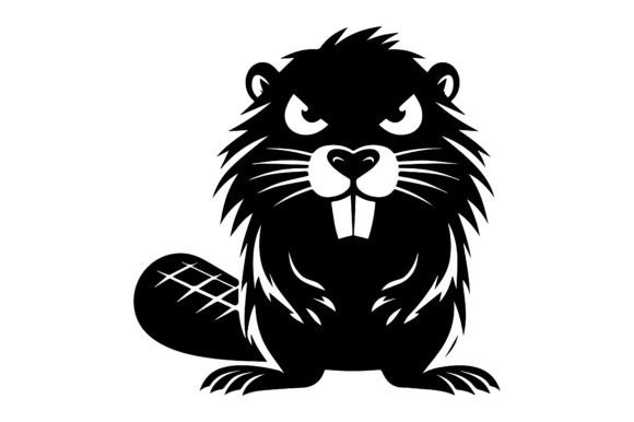 Download Angry Beaver Silhouette SVG Design - Premium Resources